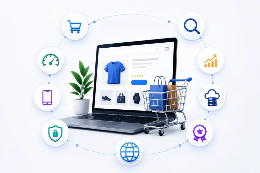 Benefits of professional eCommerce website development Austin Texas for online store performance and growth